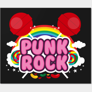 punk rock absurd logo Posters and Art